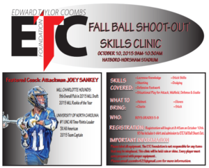 The fourth annual Fall Ball Shootout and youth lacrosse clinic will be held at Hatboro-Horsham High School's stadium on Oct. 10.