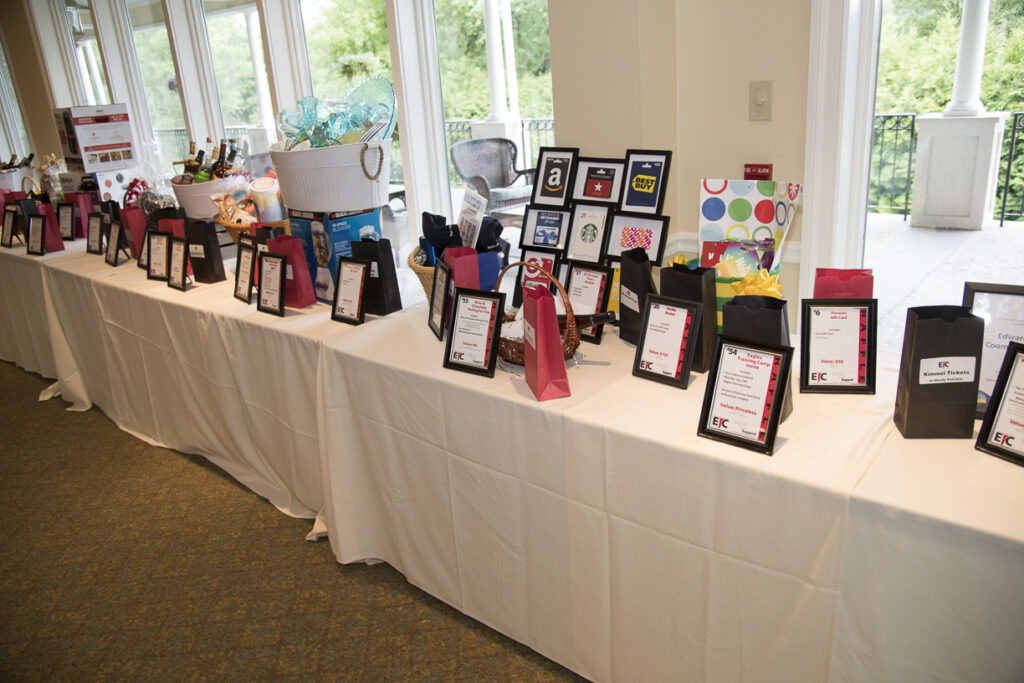 More than 60 items were raffled off during the silent auction.